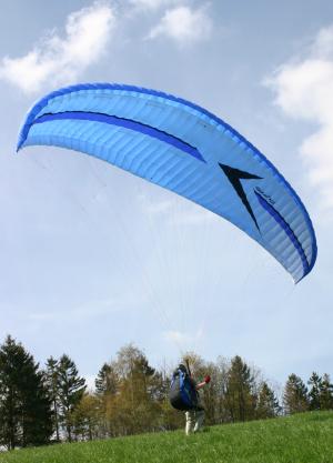Auch bei schr&auml;gem Wind kann man starten